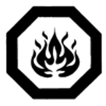 Symbole de matière inflammable