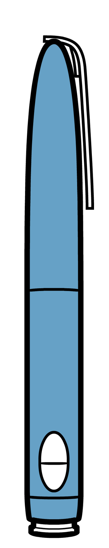 insulin preloaded disposable pen illustration